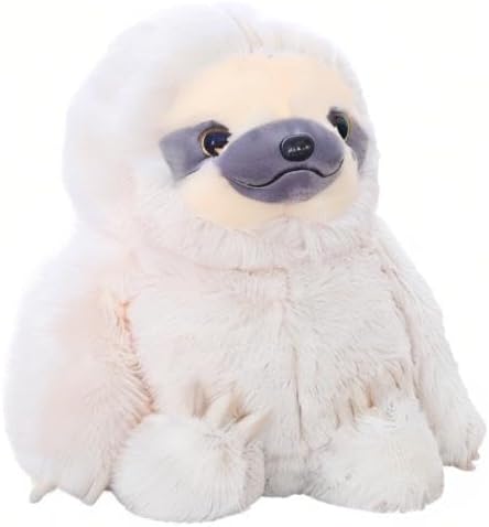 Winsterch Large Sloth Stuffed Animal Toy,20 inches Stuffed Sloth Kids Plush Sloth Animal Baby Doll Birthday Gifts for Boys and Girls,Ivory Sloth