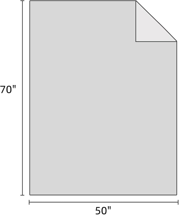 PHF 100% Cotton Waffle Muslin Throw Blanket Large 50" x 70", Lightweight and Breathable Washed Cotton Blanket, Aesthetic Soft Muslin Waffle Bedding for Sofa Bed Home Decor, White