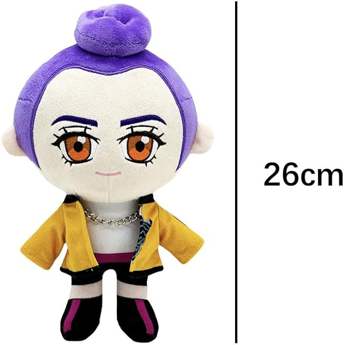 D-emon Hunters Plush Tiger Multi-Purpose Tiger D-emons Hunters Bird Merch Cosplay Costume Dolls (Purple)