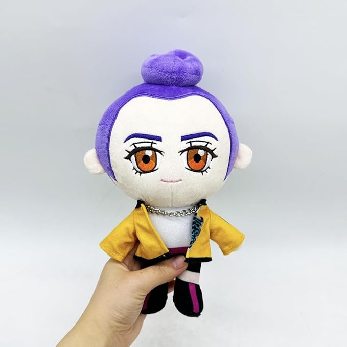 D-emon Hunters Plush Tiger Multi-Purpose Tiger D-emons Hunters Bird Merch Cosplay Costume Dolls (Purple)