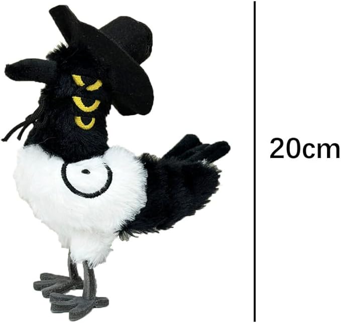 D-emon Hunters Plush Tiger Multi-Purpose Tiger D-emons Hunters Bird Merch Cosplay Costume Dolls (Black)
