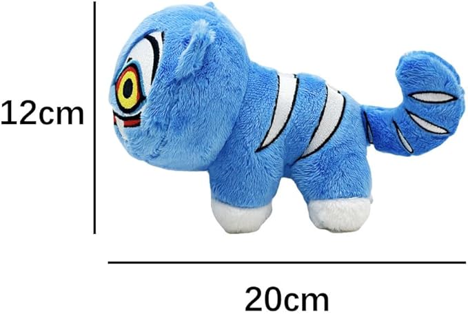 D-emon Hunters Plush Tiger Multi-Purpose Tiger D-emons Hunters Bird Merch Cosplay Costume Dolls (Bule A)