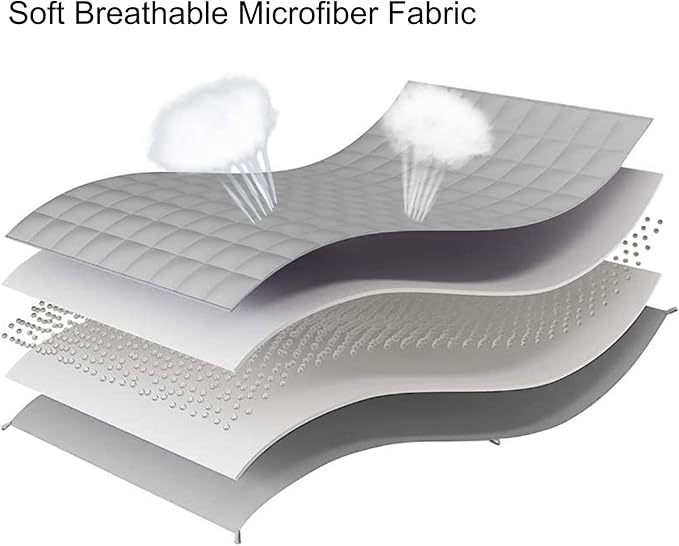 L'AGRATY Weighted Blanket - 60"x80" 22lbs Cooling Breathable Heavy Blanket Microfiber Material with Glass Beads for Adult All-Season Summer Fall Winter Soft Thick Comfort