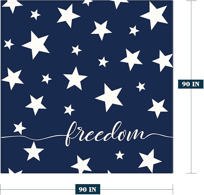 Neatee Living Patriotic Throw Blanket Queen Size 4th of July Memorial Day Fourth of July American Freedom Veteran Blanket Bed Red White Blue Stars Soft Fleece Blanket Home Decorations 90x90