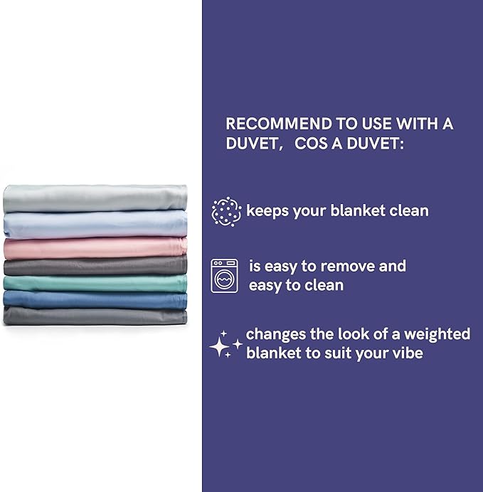 YnM Weighted Blanket,Heavy 100 Percent Oeko-Tex Certified Cotton Material, Bed Blanket for One Person of 240lbs, Ideal for Queen/King Bed (60x80 Inches, 25 Pounds, Sprout Green)