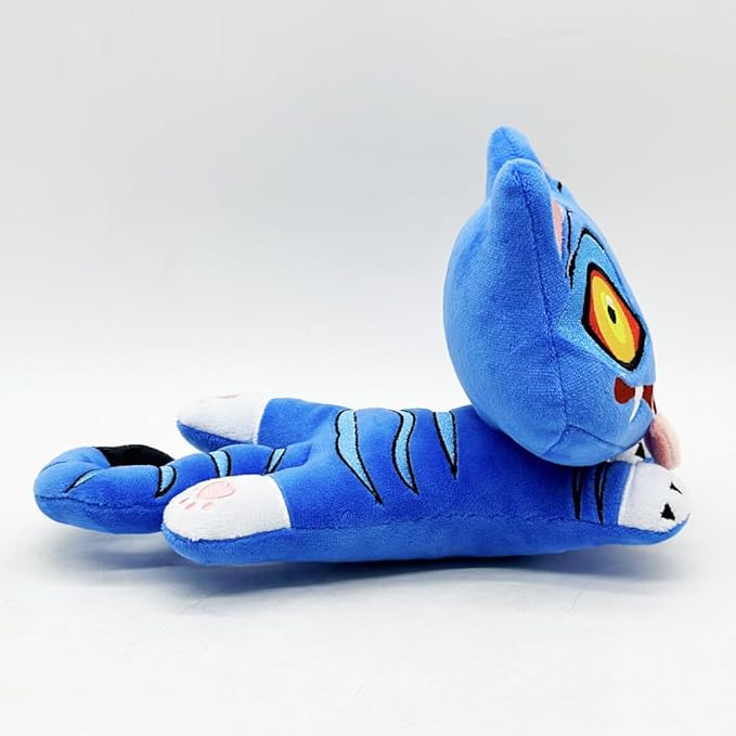 D-emon Hunters Plush Tiger Multi-Purpose Tiger D-emons Hunters Bird Merch Cosplay Costume Dolls (Blue E)
