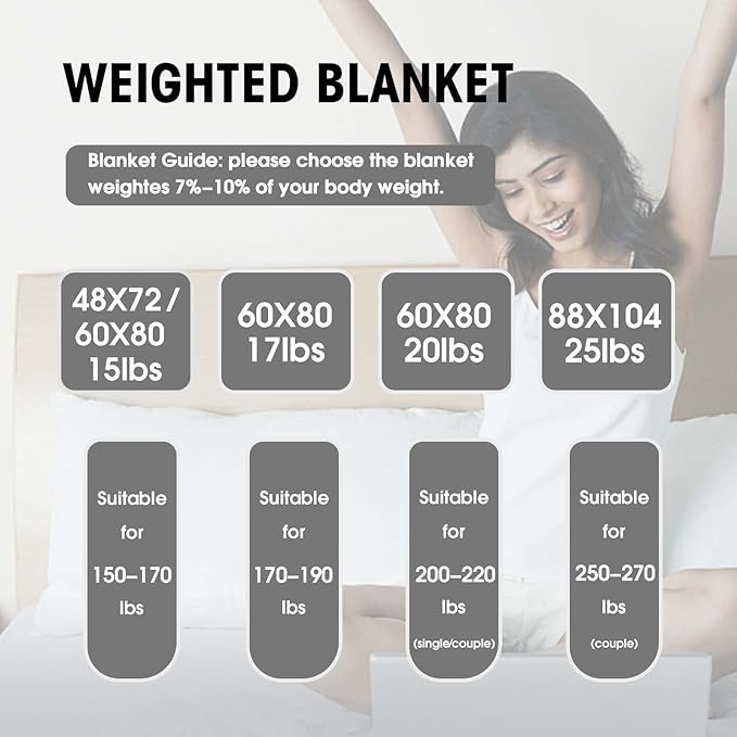 yescool Weighted Blanket for Adults (20 lbs, 60” x 80”, Pink) Cooling Heavy Blanket for Sleeping Perfect for 190-210 lbs, Queen Size Breathable Blanket with Premium Glass Bead, Machine Washable
