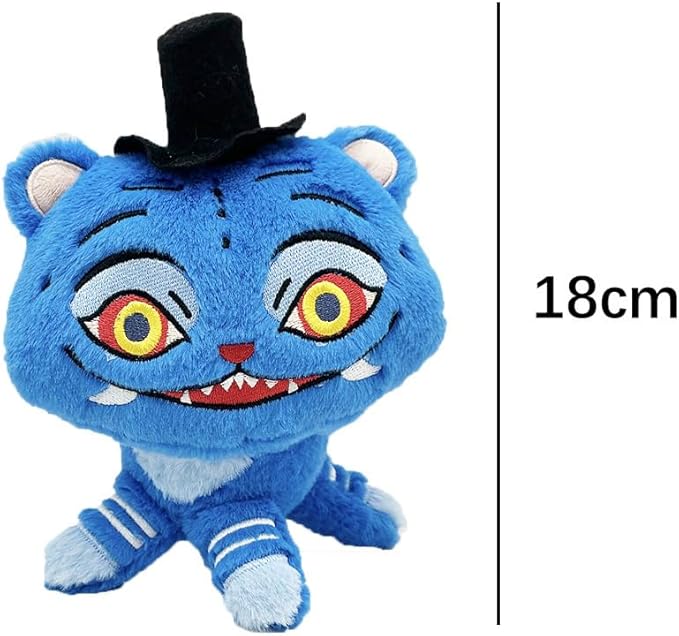 D-emon Hunters Plush Tiger Multi-Purpose Tiger D-emons Hunters Bird Merch Cosplay Costume Dolls (Blue C)