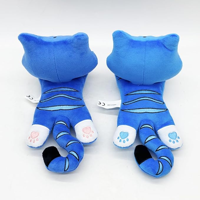 D-emon Hunters Plush Tiger Multi-Purpose Tiger D-emons Hunters Bird Merch Cosplay Costume Dolls (Blue E)