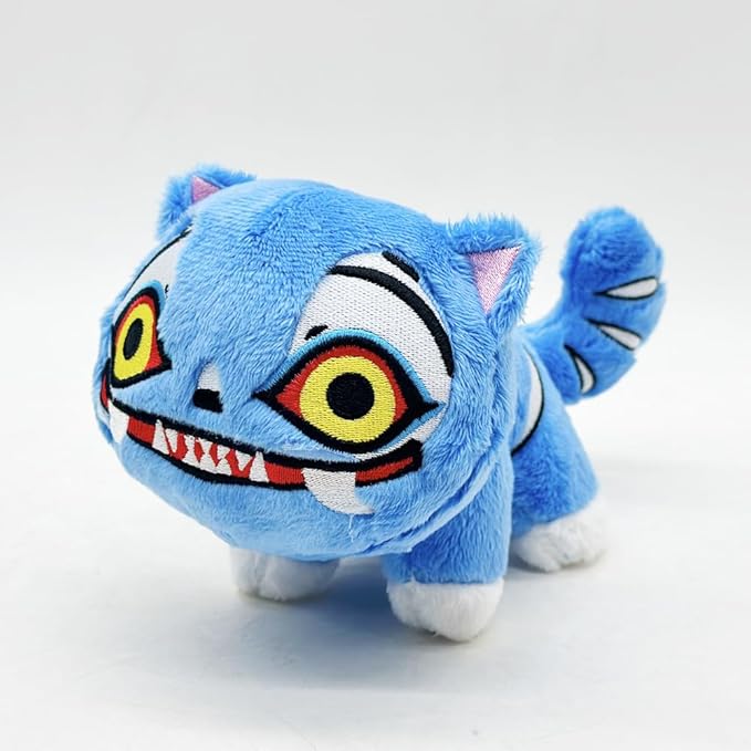 D-emon Hunters Plush Tiger Multi-Purpose Tiger D-emons Hunters Bird Merch Cosplay Costume Dolls (Bule A)
