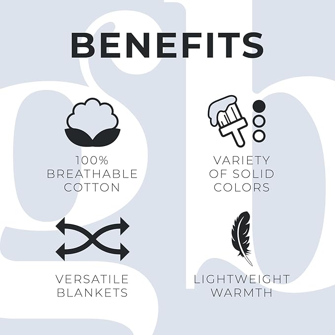 Great Bay Home 100% Cotton Blanket for Twin Size Bed | Lightweight and Breathable Waffle Weave Blankets for Summer & Spring | Versatile, Layering Grey Bed Blanket, Light Grey, 90x66 inches