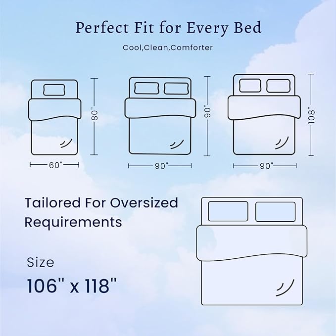 ZonLi Z-Magic 100% Cooling Bamboo Comforter from Viscose, Lightweight All-Season Breathable Bedding Blanket for Hot Sleepers