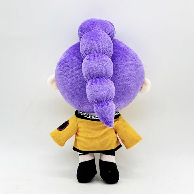 D-emon Hunters Plush Tiger Multi-Purpose Tiger D-emons Hunters Bird Merch Cosplay Costume Dolls (Purple)