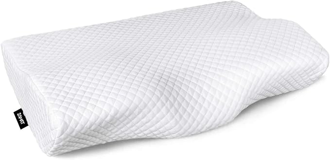 ZAMAT Memory Foam Pillow for Neck Pain Relief, Adjustable Orthopedic Ergonomic Cervical Pillow for Sleeping with Washable Cover, Bed Pillows for Side, Back, Stomach Sleepers