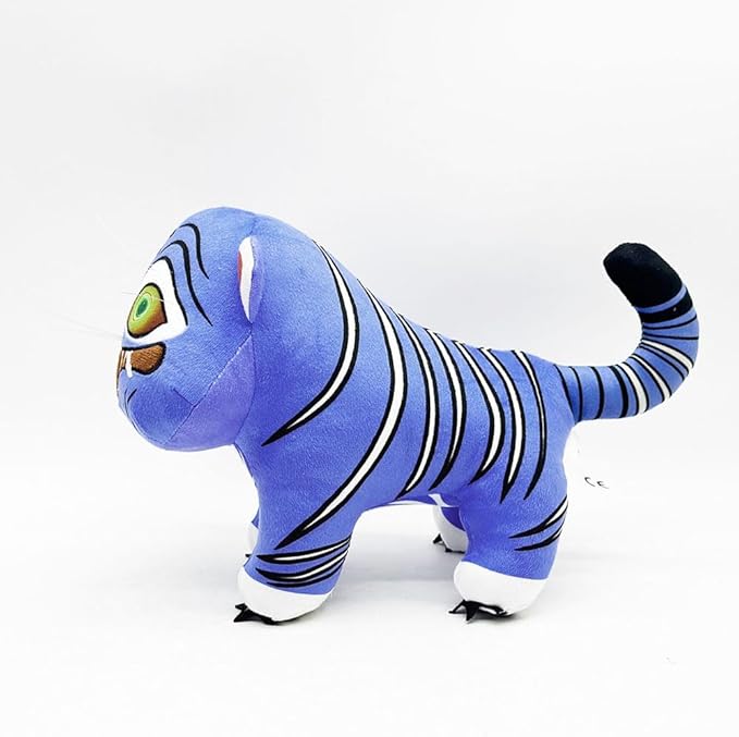 D-emon Hunters Plush Tiger Multi-Purpose Tiger D-emons Hunters Bird Merch Cosplay Costume Dolls (Blue B)