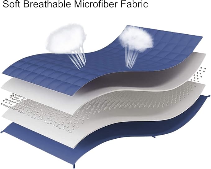 L'AGRATY Weighted Blanket - 88"x104" 30lbs Cooling Breathable Heavy Blanket Microfiber Material with Glass Beads for Adult All-Season Summer Fall Winter Soft Thick Comfort
