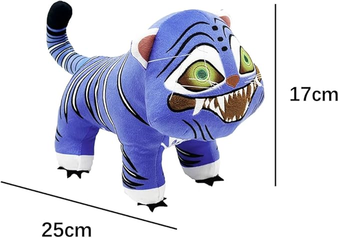 D-emon Hunters Plush Tiger Multi-Purpose Tiger D-emons Hunters Bird Merch Cosplay Costume Dolls (Blue B)