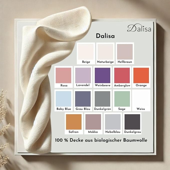 100% Organic Turkish Cotton Throw Blanket - GOTS Certified, Cozy - Perfect for Couch, Bed, and Home Decor - Boho Vintage Knit Alina (Dark Grey, 50x60)