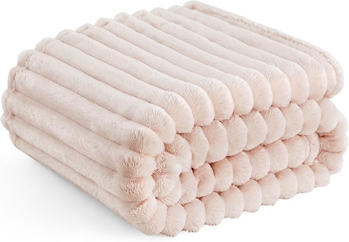 Bedsure Crystal Pink Twin Blanket for Bed - GentleSoft Cozy Soft Blankets for Women, Cute Large Throws for Girls, 66x90 Inches