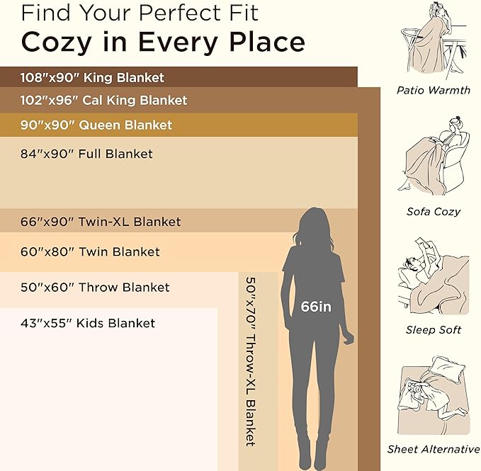 Bedsure Fleece Bed Blankets Queen Size Grey - Soft Lightweight Plush Fuzzy Cozy Luxury Blanket Microfiber, 90x90 inches