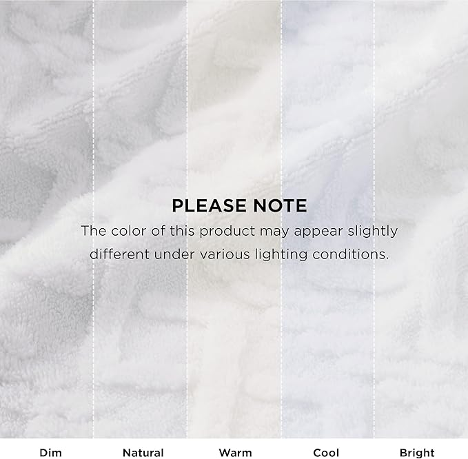 Bedsure Sherpa King Size Blanket for Bed- Fleece Soft Cozy Fuzzy Cable Blankets for Women, Thick Warm for Winter and All Seasons, White, 108x90 Inches