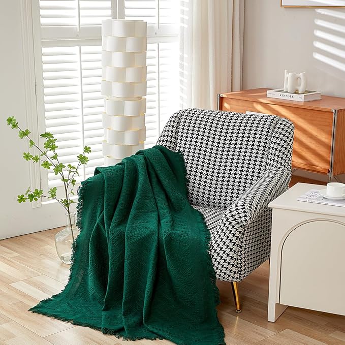AIVIA Slipper Chair Table Cover Sheet, Reversible Tablecloth Throw Cushion Covers for Single Seat Recliner Armchair Ottomans Spread Furniture Decorations Protector Slipcover Blackish Green