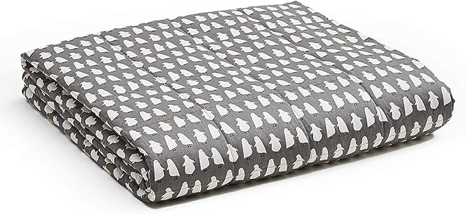 YnM Weighted Blanket — Heavy 100% Oeko-Tex Certified Cotton Material with Premium Glass Beads (Penguin, 36''x48'' 5lbs), Suit for One Person(~40lb) Use on Twin Bed