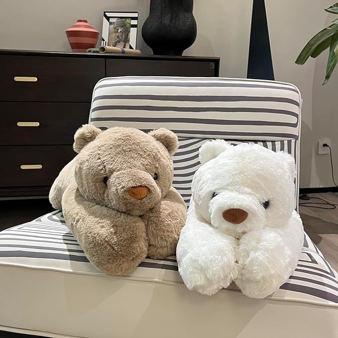 4lbs Polar Bear Weighted Stuffed Animals, 24 inch Weighted Plush Stuffed Animals for Adults, Cute Soft Weighted Plush Throw Animal Pillow Toy, Birthday Gifts for Adults Kids