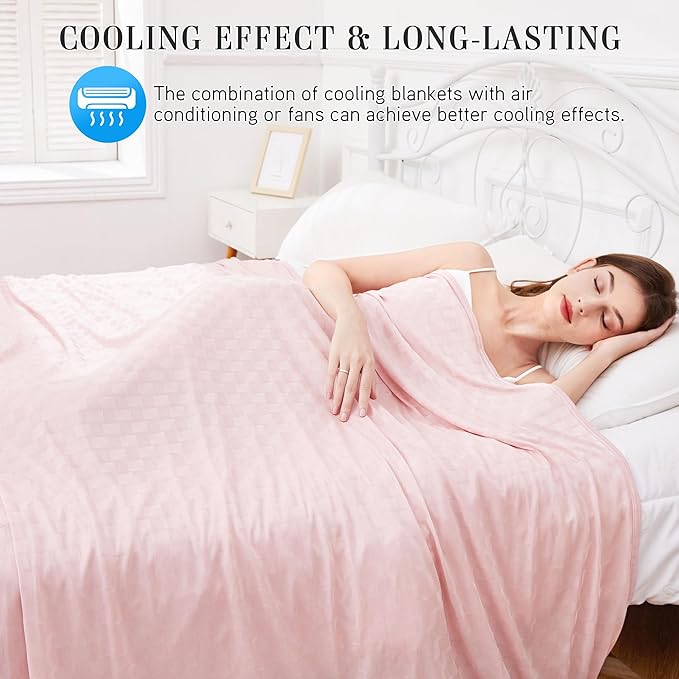AmyHomie Cooling Blanket,Summer Blankets with Double Sided Cold Effect, Arc-Chill Q-Max>0.5 Cool Fiber, Breathable Lightweight Blankets for Hot Sleepers Night Sweats