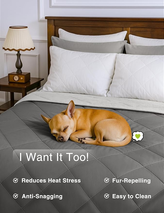 ZonLi Cooling Blanket King Size Bamboo Comforter from Viscose, Lightweight All-Season Breathable Bedding Blanket for Hot Sleepers