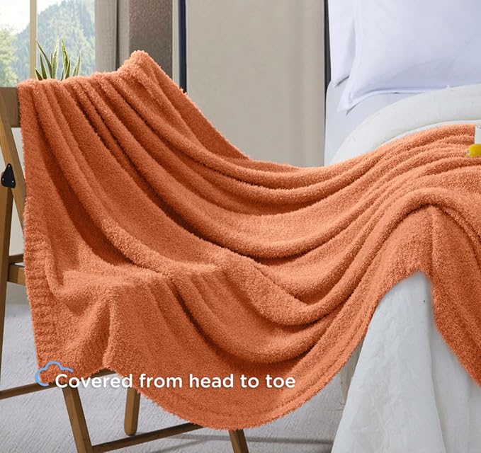 Oversized King Knit Blanket for Couch - Super Soft Extra Large Throw Blankets for Bed, Fluffy Fuzzy Plush Lightweight Cozy Blanket,Light Yellow,120" x 120"
