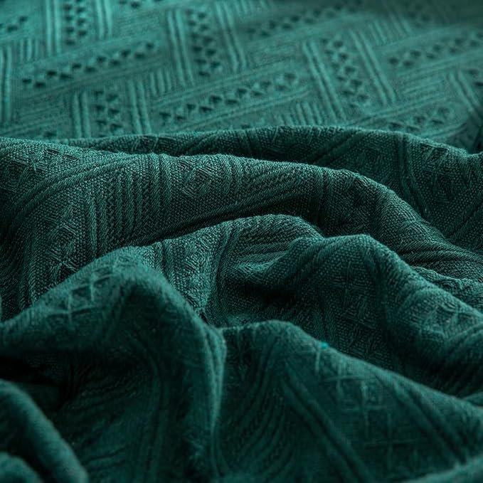 AIVIA Slipper Chair Table Cover Sheet, Reversible Tablecloth Throw Cushion Covers for Single Seat Recliner Armchair Ottomans Spread Furniture Decorations Protector Slipcover Blackish Green