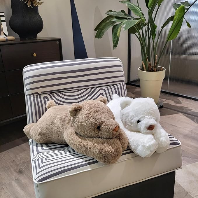 4lbs Bear Weighted Stuffed Animals, 24 inch Weighted Plush Stuffed Animals for Adults, Cute Soft Weighted Plush Throw Animal Pillow Toy, Birthday Gifts for Adults Kids
