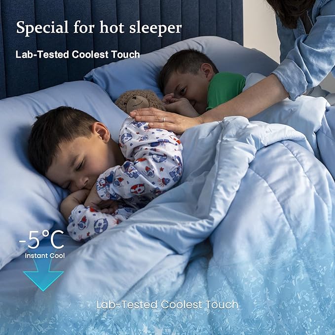 ZonLi Z-Magic 100% Cooling Bamboo Comforter from Viscose, Lightweight All-Season Breathable Bedding Blanket for Hot Sleepers