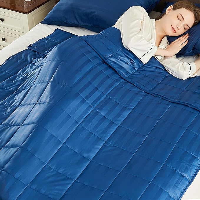 anfie Weighted Blanket(40"x60" 10lbs),Ultra Soft and Cozy Cooling Weighted Blanket for Adult,Heavy Blanket with Machine Washable Soft Blanket