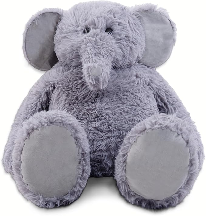4.2 lbs Weighted Elephant Stuffed Animal 24in, Plush for Adult, Kids, Animal Pillow Gifts on Christmas, Birthday, Valentine's Day