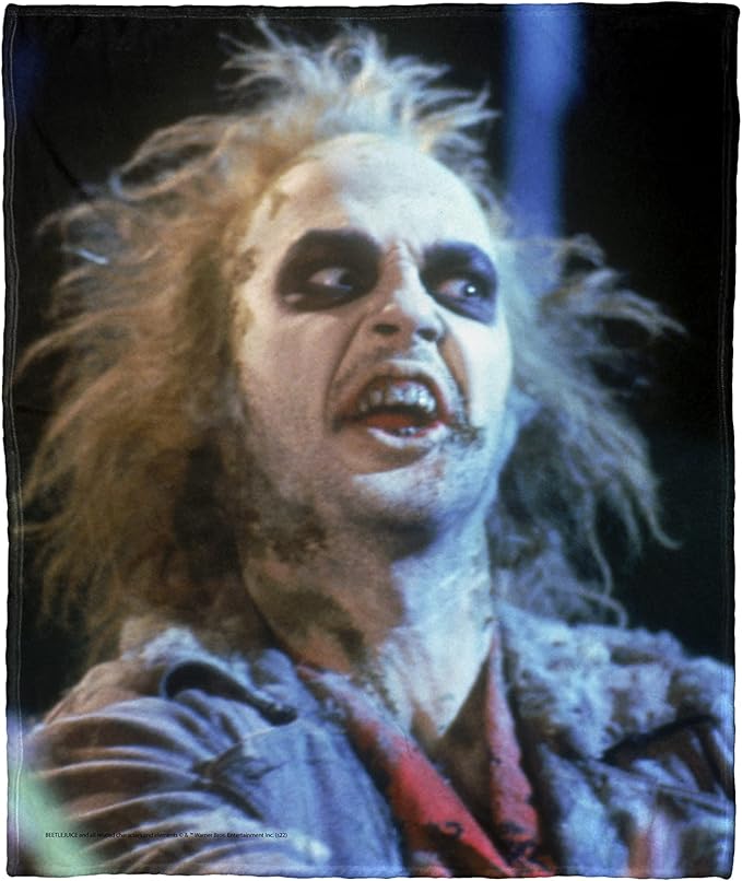 Northwest Beetlejuice Silk Touch Throw Blanket, 50" x 60", Ghost with The Most