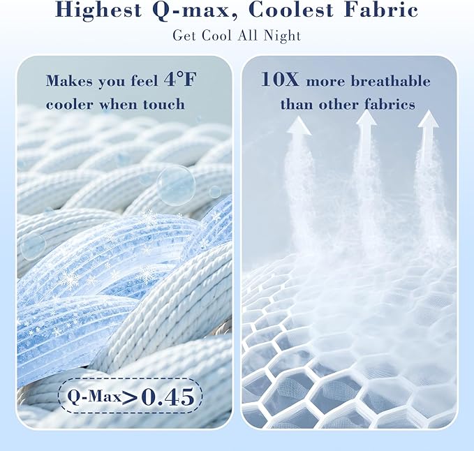 EMME Cooling Comforter King Size, Double-Sided Cooling Blanket for Hot Sleepers, Q-Max>0.45 Breathable Summer Quilt for Night Sweater, Cold Touch Lightweight Duvet Insert (Pink,106 x 90)