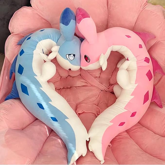 Oversized Chillet Plush Toy 47 Inch Chillet Floppy Dolls Sleeping Hugging Pillow Giant Stuffed Animal Gifts for Kids Christmas Birthday (Pink Chillet 47 Inch)