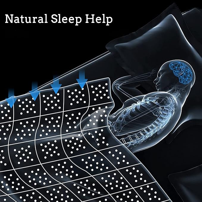 ZonLi Weighted Blanket (60''x80'', 22lbs, Queen Size, Dark Grey), Weighted Blanket for Adults, High Breathability Heavy Blanket, Soft Material with Premium Glass Beads