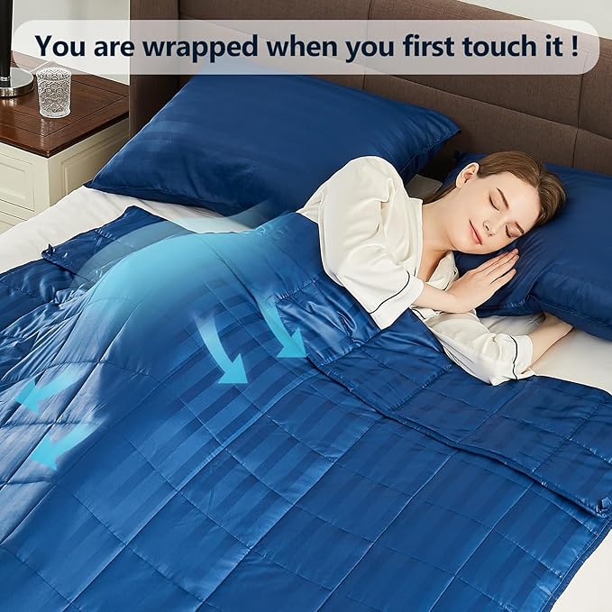 anfie Weighted Blanket(40"x60" 10lbs),Ultra Soft and Cozy Cooling Weighted Blanket for Adult,Heavy Blanket with Machine Washable Soft Blanket