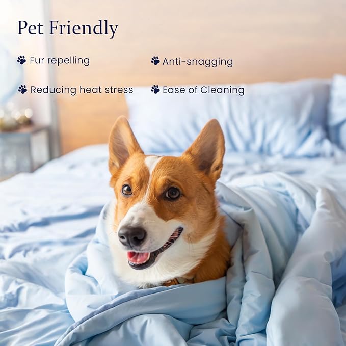 ZonLi Z-Magic 100% Cooling Bamboo Comforter from Viscose, Lightweight All-Season Breathable Bedding Blanket for Hot Sleepers