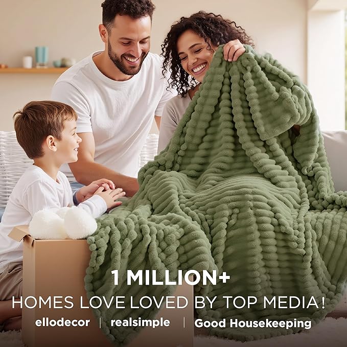 Bedsure Cypress Twin XL Blanket for Bed - GentleSoft Cozy Soft Blankets for Women, Cute Small Fleece Throws for Girls, Birthday Gifts for Women, Mothers Day Decor Gifts for Mom, 66x90 Inches