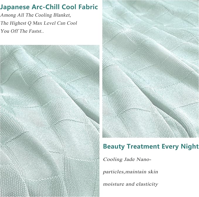 AmyHomie Cooling Blanket,Summer Blankets with Double Sided Cold Effect, Arc-Chill Q-Max>0.5 Cool Fiber, Breathable Lightweight Blankets for Hot Sleepers Night Sweats
