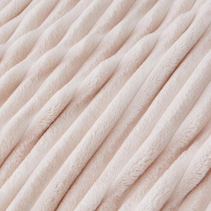 Bedsure California King Size Blanket for Bed - GentleSoft Cozy Soft Blankets for Women, Cute Large Throws for Girls, Crystal Pink, 102x96 Inches