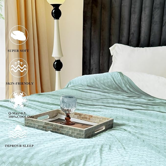 AmyHomie Cooling Blanket,Summer Blankets with Double Sided Cold Effect, Arc-Chill Q-Max>0.5 Cool Fiber, Breathable Lightweight Blankets for Hot Sleepers Night Sweats