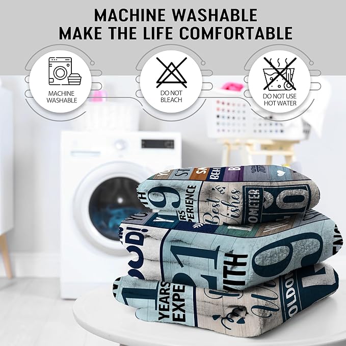 40th Birthday Gifts for Men Women, 40th Birthday Gift Ideas, Milestone 40th Birthday Decorations, Funny 40 Years Old Gift for Husband Wife Him Her Friends, 40th Birthday Gifts Throw Blanket 50" x 60"