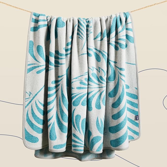 ACUSHLA Merino Wool Blanket - Soft Warm Thick Washable Large Throw Blanket for Camping Bed Couch Outdoor Travel All Weather, Rainforest Blue 79X63