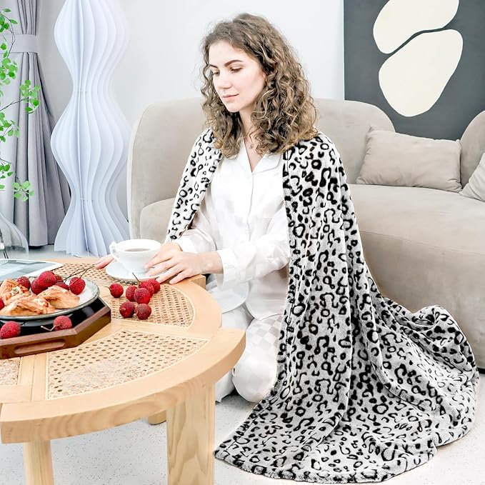 ZHIKU Warm Blanket Throw Soft Fleece Blankets Lightweight Throw Blanket 60"x80"