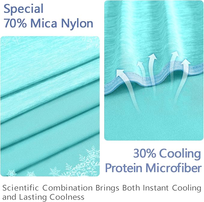 Topcee Cooling Blanket (90"x90"Queen Size) for Night Sweats Absorbs Heat to Keep Adults Cool on Warm Nights, Q-Max 0.5 Cooling Blankets for Hot Sleepers, Ultra-Cool Lightweight Blanket for Bed